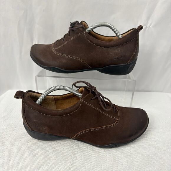 Taos Shoes Womens Size 8 Wide Getaway Lace Up Oxford Brown Leather - Picture 6 of 8